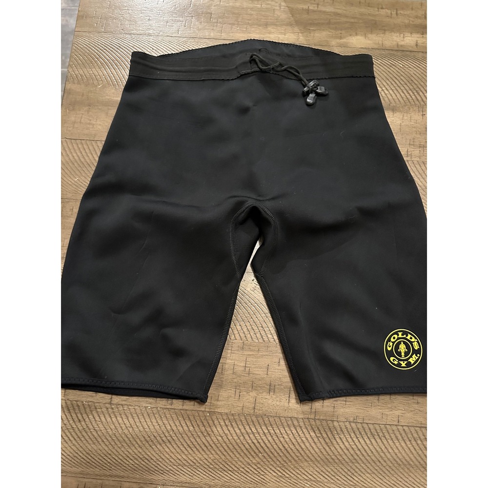 Gold's Gym Neoprene Weight Loss Sauna Shorts Black Size M/L Workout Compression
